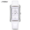 SINOBI Elegant Women's Square Golden Wrist Watches Leather Watchband Top Luxury Brand Ladies Geneva Quartz Clock 2017 Female New