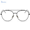 Gold Clear Aviator Glasses Women Round Oversize Clear Lens Glasses Frame EyeGlasses Frame Male Clear Glasses Transparent Eyewear