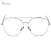 Gold Clear Aviator Glasses Women Round Oversize Clear Lens Glasses Frame EyeGlasses Frame Male Clear Glasses Transparent Eyewear