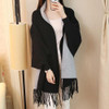 Gogoyouth Tassel Long Cardigan Female 2017 Autumn Tricot Sweater Women Jacket Knitted Cape Poncho Women Winter Top Jumper Kimono