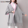 Gogoyouth Tassel Long Cardigan Female 2017 Autumn Tricot Sweater Women Jacket Knitted Cape Poncho Women Winter Top Jumper Kimono