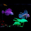 Glow In Dark Artificial Aquarium Pet Lionfish Ornament Fish Tank Jellyfish Decor