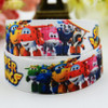 7/8'' (22mm) Superwings Cartoon Character printed Grosgrain Ribbon party decoration satin ribbons OEM 10 Yards