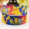 7/8'' (22mm) Pokemon Cartoon Character printed Grosgrain Ribbon party decoration satin ribbons OEM 10 Yards