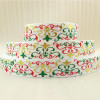 7/8"(22mm) Chrismas high quality printed polyester ribbon 5 yards,DIY handmade materials,wedding gift wrap,5Yc1078