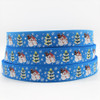 7/8"(22mm) Chrismas high quality printed polyester ribbon 5 yards,DIY handmade materials,wedding gift wrap,5Yc1078