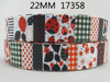 7/8"(22mm) Cartoon owl butterfly high quality printed polyester ribbon 5 yards,DIY handmade materials,wedding gift wrap,5Yc1648