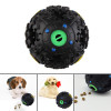 7.5cm Funny Pet Food Dispenser Toy Ball Dog Cat Play Squeaky Squeaker Quack Sound Training Toy Chew Ball