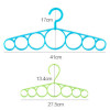 7 Ring Hole Round Tie European Clothes Scarves Storage Rack Cloth Rotate Save Space Closet Organizer Scarf Hanger Hangers