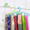 7 Ring Hole Round Tie European Clothes Scarves Storage Rack Cloth Rotate Save Space Closet Organizer Scarf Hanger Hangers