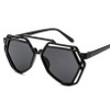 7 Colors Women  Fashion Irregular Polygonal Hollow Sunglasses Brand Desinger Luxury Sun Glasses For Men Women