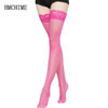 7 colors Thigh High Sexy Stockings Lace Silicone Stay Up Transparent Pantyhose For Women Medias Over The Knee Socks ZB-H005