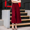 7 Colors Plus Size Casual Chiffon Wide Leg Pants 2016 Spring Summer High Waist Thin Pantalones Mujer Pants Women Trousers New