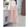 7 Colors Plus Size Casual Chiffon Wide Leg Pants 2016 Spring Summer High Waist Thin Pantalones Mujer Pants Women Trousers New