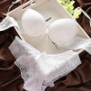 6475 Sexy Cozy Women Lace Cotton Bra Set  Embroidery Underwear Push Up Bra and Briefs