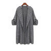 5XL Womens Autumn Spring Warm Open Front Trench Long Cloak Overcoat Waterfall Cardigan Casual Clothes For Lady Casaco Feminino