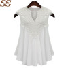5XL Summer Women Blouse Lace Vintage Sleeveless Blouses White Black Crochet Casual Shirts Plus SizeTops 5XL Summer Women Blouse Lace Vintage Sleeveless Blouses White Black Crochet Casual Shirts Plus SizeTops