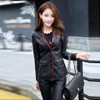5XL plus size women clothing Women 's short paragraph of small jacket motorcycle clothing Leather jacket women coat female coats