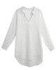 5XL Plus Size Women Chiffon Shirt V Neck Pockets Roll up Long Sleeves Asymmetrical Solid Loose Casual Blouse Tunic Shirt female