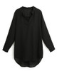 5XL Plus Size Women Chiffon Shirt V Neck Pockets Roll up Long Sleeves Asymmetrical Solid Loose Casual Blouse Tunic Shirt female
