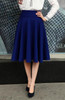 5XL Plus Size Skirt High Waisted Skirts Womens White Knee Length Bottoms Pleated Skirt Saia Preta Pink Black Red Blue 2018