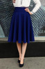 5XL Plus Size Skirt  High Waisted Skirts Womens White Knee Length Bottoms Pleated Skirt Saia Preta Pink Black Red Blue 2017
