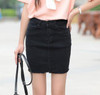 5XL High Waist Pockets Straight Denim Long Skirt Casual Summer Vintage Jupe Femme High Quality Plus Size Denim Skirts TT2412