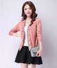 2018 autumn new women's v-neck knit cardigan thin long-sleeved sweater female