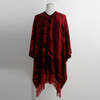 2018 Autumn New Cardigan Women Winter Poncho Cape Top Tassel Fringed Cardigan Print Sweater Scarf Women Coat Red/Grey/Khaki