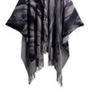 2018 Autumn New Cardigan Women Winter Poncho Cape Top Tassel Fringed Cardigan Print Sweater Scarf Women Coat Red/Grey/Khaki