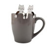 2018 1 Piece Cute Cat Spoon Long Handle Spoons Flatware Drinking Tools Kitchen Gadget F24