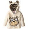 Boys and girls cotton coral velvet warm Outerwear new children's cartoon embroidery Hooded coat Baby Jacket Clothes for 1-5 Y