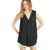 Boyfriend Style Long Blusas 2016 Summer Plus Size 6XL Fashion Sleeveless V Neck Chiffon Women Blouses Tops Shirts XXXXL 5XL