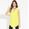 Boyfriend Style Long Blusas 2016 Summer Plus Size 6XL Fashion Sleeveless V Neck Chiffon Women Blouses Tops Shirts XXXXL 5XL