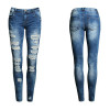 Boyfriend Jeans Women Pencil Pants Trousers Ladies Casual Stretch Skinny Jeans Female Mid Waist Elastic Holes Pant Fashion 2016