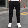 Boy Pants Boy Thickening Casual Black Jeans