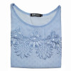 BIBOYAMALL Women Blouse Fashion 2017 Summer Chiffon Blouse Short Sleeve Casual Lace Shirt Tops Women's O-neck Blusa