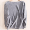 2017 Autumn winter NEW Women's Cashmere Sweater Fashion one collar loose bat sweater Knit pullover female Wool Sweaters thick