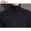 2017 Autumn Winter New Solid Turtleneck Fashion Mens Knitted Sweaters Pull Homme Pullovers Casual Sweater Men Sueter Hombre