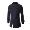 2017 Autumn Winter Mens double breasted Trench Coat Fashion Long Men Coat Trench Homme Gabardinas Para Hombre Windbreaker jacket