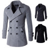 2017 Autumn Winter Mens double breasted Trench Coat Fashion Long Men Coat Trench Homme Gabardinas Para Hombre Windbreaker jacket