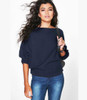 2017 Autumn Winter Knitted Sweater Women Long Batwing Sleeve Slash Neck Loose Pullover Christmas Sweater Tops Jumper Pull Femme