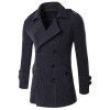 2017 Autumn Winter Jacket Men Peacoat Mens Jackets And Coats Brand Clothing Male Chaqueta Hombre Wool &amp; Blends Men M-XXL