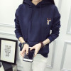 2017 Autumn Winter Hoody Fashion Deer Embroidery Hooded Tracksuits Hoodies for Women Casual Sweatshirts Hoodie Harajuku Svitshot