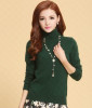 2017 autumn winter female Knitted Cashmere sweater women thickening turtleneck pull femme women sweaters and pullovers