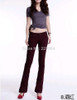 2017 Autumn Winter Fashion casual candy color stretch lengthen slightly flare thin capris long trousers pants clothing for women