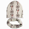 2017 Autumn Winter animal print Cotton Baby Hat scarf Girl Boy beanies Toddler hat scarf set Kids Caps baby child cap
