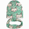 2017 Autumn Winter animal print Cotton Baby Hat scarf Girl Boy beanies Toddler hat scarf set Kids Caps baby child cap