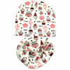 2017 Autumn Winter animal print Cotton Baby Hat scarf Girl Boy beanies Toddler hat scarf set Kids Caps baby child cap