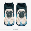 3D Printed Socks Women Cotton Comfortable Unisex Cute Short Socks Low Cut Ankle Socks Multiplecolors Animal Shape Dog Art Socks